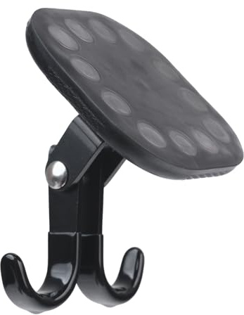 sciuU Magnethaken 360 Drehbar Neigbar - N52 Neodym Magnet Gummiert Camping | Max 20kg, N52 Neodym Magnete, Kratzfreie Gummierte Basis, Magnetisch Zubehör Haken für Auto, Kofferraum, Wohnmobil, Werkstatt