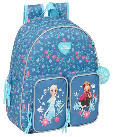 Frozen Kinderrucksack, ideal für Kinder verschiedener Altersgruppen, bequem und vielseitig, Qualität und Widerstandsfähigkeit, 28 x 10 x 34 cm