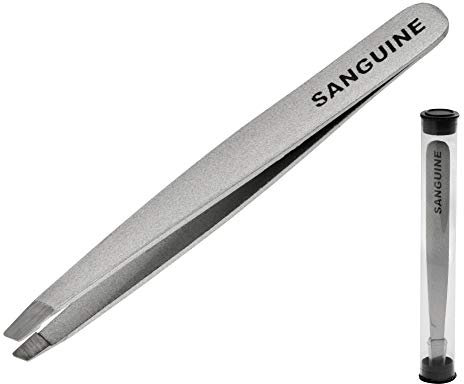 Sanguine Tweezers - Slant Tip - Stainless Steel by Sanguine
