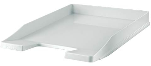 HAN Briefablage JUNIOR, 5 STÜCK, Dokumentenablage, Briefkorb, Briefhalter, Organizer Büro, Papierablage, Flache Ablage bis Format DIN A4/C4, 1025-11, lichtgrau
