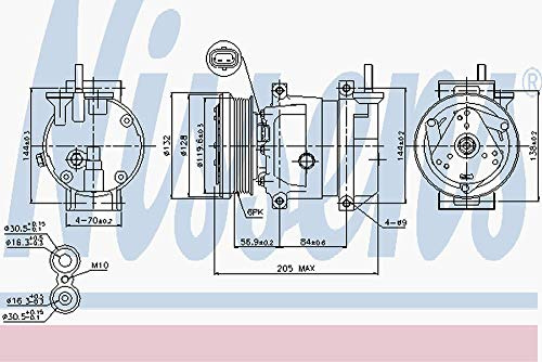 Nissens North America,Inc Compressor - 89221