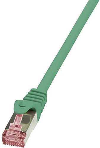 LogiLink CQ2095S CAT6 S/FTP PIMF PrimeLine Patch Cable, 10 Meter Length, Green, Green, 10 Meter Length