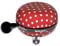 Basil Unisex Big Bell Polkadot Fahrradklingel, red/White dots, STANDARD EU, 80 mm