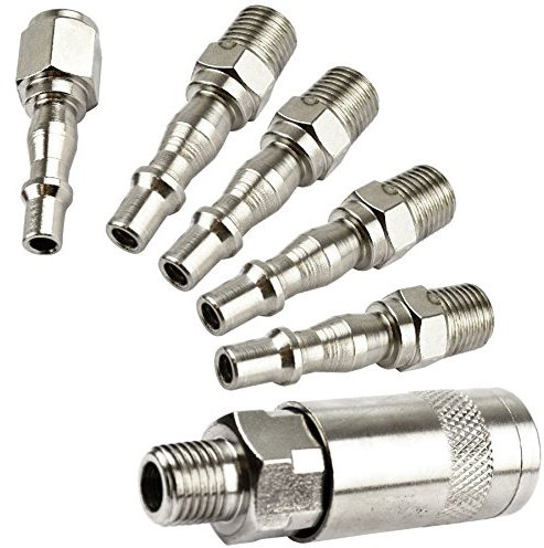 Air Line Hose Compressor Fitting Connector Quick Release Set Male 1/4 BSP