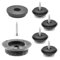 Wagner QuickClick® Filzgleiter Möbelgleiter Stuhlgleiter 4er-Set zum Anschrauben - 4X Silencer Basis+Schraube+Gleitaufsatz austauschbar - Ultrasoft Slim - Durchmesser Ø 25 mm - Made in DE - 15780400