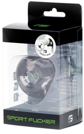 Sport Fucker Energy Ring - Cockring und Ballstretcher Kombination aus 3 Einzelringen - rauchfarben, 1 Stück