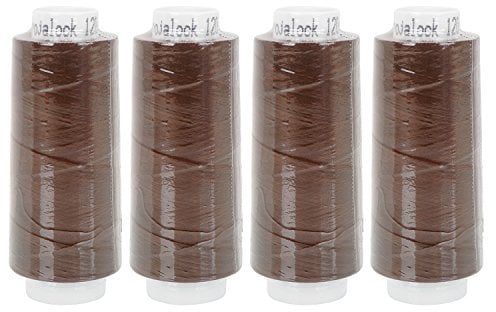 Amann Nähgarn, 100% Polyester, braun, 4X 2500m