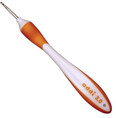 addi Swings Griff, Stärke 3, 00 mm Häkelnadel, Aluminium mit Kunststoff, Mehrfarbig, 24 x 6.5 x 2 cm