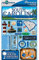 Reminisce Jet Setters Dimensionale Aufkleber - South Carolina - Modern - Meer - Papierrechteck - Indoor - Selbstklebend - Archivqualität - Säure- und ligninfrei - Scrapbooking-Sticker