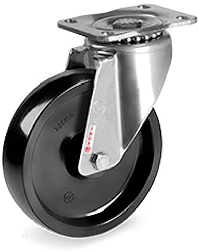 Roulette INOX pivotante Ø 80 mm pour CHARIOT FOUR DE CUISSON de - 20 à 300°C