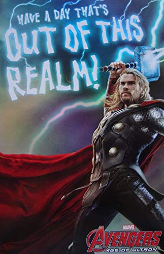 Marvel Avengers Age of Ultron Geburtstagskarte „Out Of This Realm“ mit englischer Aufschrift