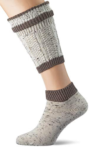 Lusana Herren 2-teiliges Loferl-set Burghausen Tweed Trachtenstrümpfe