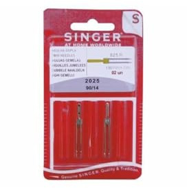Singer 2 Original Universal Zwillingsnadeln Nähmaschine Nadeln 2028 Stärke 90/14