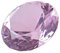 LONGWIN 60 mm W Kristall-/Diamant-Briefbeschwerer, Ornament, für Zuhause, Dekoration, rose