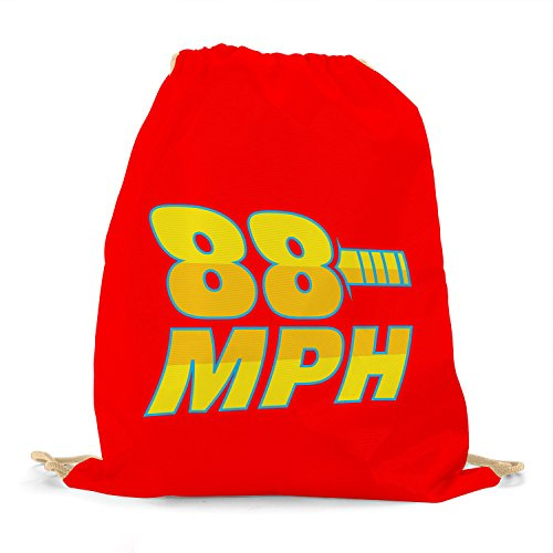 Planet Nerd - 88 MPH Time Travelling Speed - Turnbeutel, rot