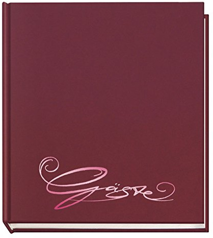 VELOFLEX Gästebuch Classic 205x240mm 144 Seiten (Einzeln, Aubergine)