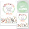 OLGS Personalisierbares U-Heft und Impfpasshüllen 3-teiliges Set Cute Boho Untersuchungsheft Hülle & Impfpasshülle mit Namen und Geburtsdatum (Uhefthüllen personalisiert, Freunde)