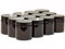 Aura 120ml AMBER GLASS Jars with BLACK Lids - PACK of 12