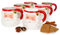 6er Set Kaffeebecher Santa I 480 ml I Christmas, X-Mas Time, Weihnachten I Gesicht vom Weihnachtsmann I Glühwein I Eierlikör I Punsch I Tasse I Pott I Steingut