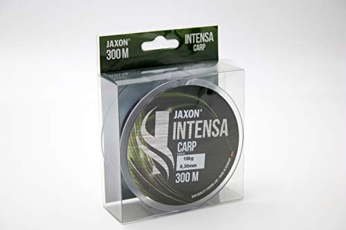 Jaxon Angelschnur 300m INTENSA CARP Spule schnell sinkende Karpfenschnur Feederschnur (0,30mm / 18kg)