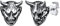 U7 Herren Ohrstecker mit Japanischer Maske Edelstahl Hannya Maske Ohrringe Dämon Samurai Prajna Ohrstecker Creolen Devil Mask Ohr Piercing Punk Rock Ear Studs Ohr Piercing Modeschmuck für Männer