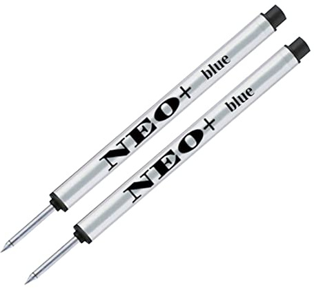 NEO+ Tintenroller-Ersatzminen – 2er-Set mit blauer Tinte