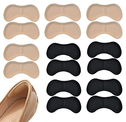 ZHIHUITL unisex Cuscini per tallone Pad Heel, 8 paia comodi cuscinetti per il tallone,soletta autoadesiva per la cura dei piedi per scarpe,impediscono ai talloni di sfregare e scivolare