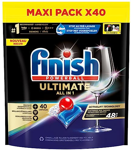 Finish Ultimate All in One Regular Tablettes Lave-Vaisselle - 40 Capsules