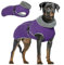2XL Hundemantel, Winterjacke für große Hunderassen, warmer Hundemantel, reflektierende Hundeweste mit Geschirr, wasserdichte Winterkleidung für Hunde, große Hundejacke, Outdoor-Hundemantel (Lila, 2XL)