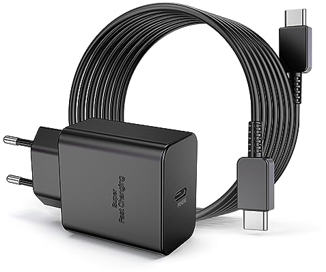 45w Samsung Typ c Ladegerät mit Ladekabel, USB C Schnellladegerät Samsung S24 Ultra Original, Fast Charging Netzteil Charger Ladestecker Stecker für Galaxy S24 Ultra/S23 Plus/S22/S22+/S21/S20/S10/Note
