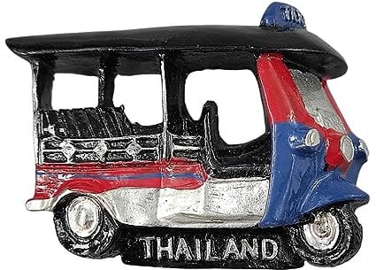 Thailand Specialty Tuk-Tuk Refrigerator Magnet 3D Travel Souvenir Fridge Decoration Magnetic Sticker Craft Collection