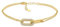 Amazon Essentials Vergoldetes Pavé-Gliederarmband aus Sterlingsilber