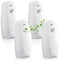 Maxcheck 4 ambientadores automáticos para montar en la pared, dispensador automático de pulverización para baño, funciona con pilas, de pie, para habitación o baño (blanco)
