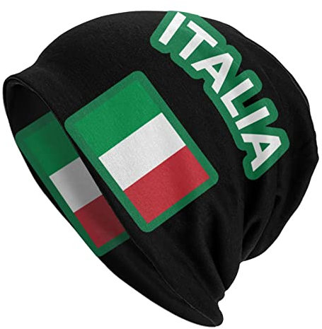934 Mützen Italia Italy Flag Winter Beanie Mütze Unisex Winter Thermomützen Einstellbare Strickmütze Für Geschenke Sports Herren