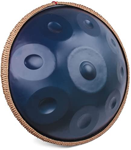 Harmonic Handpan Drum In D Minor, 9 Tones, 22 Inch Hand Pan With Bag, Percussion For Sound Healing, Personal Meditation, Yoga
