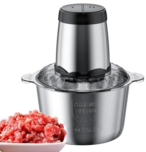 Macchina Tritacarne | Tritatutto elettrico potente regolabile da 3 litri da 300 W, robot da cucina con protezione contro surriscaldamento, tritatutto rimovibile per cucina