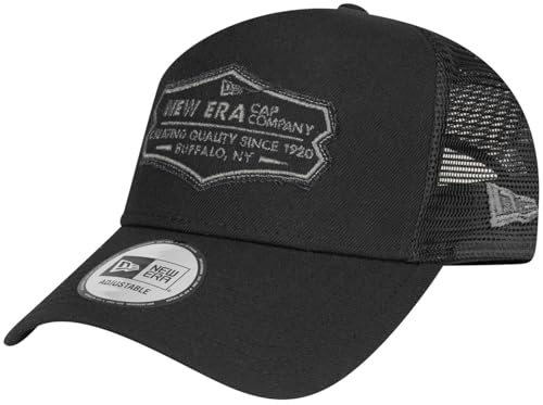 New Era Adjustable Trucker Cap - Retro Patch schwarz Metal