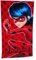 Miraculous Ladybug Standtuch, Handtuch, Badetuch, Duschtuch in rot, Superheldin, 70 x 140 cm 100% Baumwolle