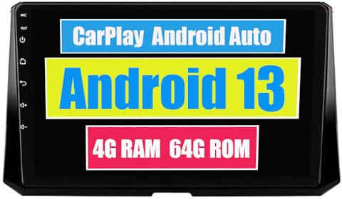 RoverOne Car Stereo CarPlay Head Unit for Toyota Corolla 12 2018 2019 2020 2021 2022 2023 Android Auto Touch Screen Sat Navi Bluetooth WiFi Radio Player