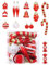 21Pcs Christmas Tree Decorations Christmas Baubles Ball Ornaments Decorative Balls Shatterproof Baubles Hanging Decorations For Xmas Tree Holiday Wedding Party (16, Gold&Red)