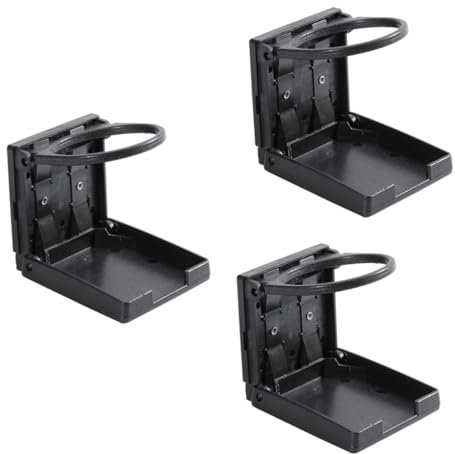 Beatifufu 3st Klappbarer Getränkehalter Für Auto Dosenhalter Getränkehalter Für Yachten Getränkehalter Zur Wandmontage Flaschenregal Getränkehalter Im Auto Einstellbar Auto Zubehör Black