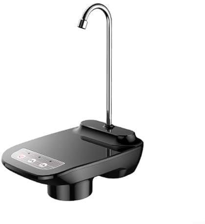 CWOQOCW Elektrischer USB-Wasserspender, Pumpe, Wasserhahn für 2–5 Gallonen Flaschenwasser für drinnen und draußen, Schwarz