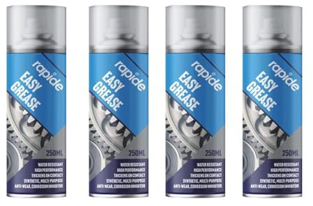 PNJB Easy Grease Aerosol Spray Lubricant, Protection Against Rust And Corrosion, Long Lasting, Anti-Seize, Versatile Tool,250ML (4PCS)