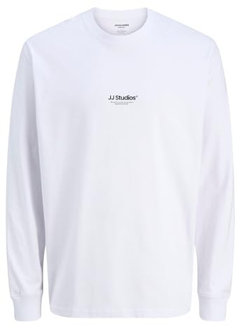 JACK & JONES Herren Langarmshirt JJESOHO Tee LS Crew Neck - Relaxed Fit