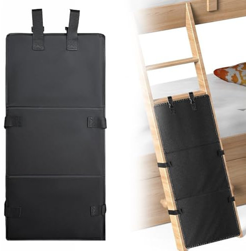 JOAASU Etagenbett Leiterabdeckung, Etagenbett-Leiterabdeckung, Etagenbett-Leiterpolster, mit Verstellbaren Schnallen, Verhindert, dass Kinder Klettern, Kinder Etagenbett Leiterabdeckung (schwarz)