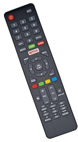 Telecommande pour Polaroid TVS58U4KPR001 TVS58U4KP Continental Edison CELED32SMART7 CELED32S20B7 Hyundai HY-TVS32HD-009 HY-TVS32HD-010 HY-TVS55UH-002