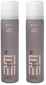 Wella Eimi Dry Me – Trockenshampoo mit Tapiokastärke für müheloses Volumen – mattierendes Trockenshampoo mit flexiblem Halt für ein aufgefrischtes Haarstyling – 1 x 65 ml (Packung mit 2)