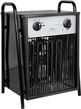 Aufun Radiateur soufflant, chauffage électrique, 9 kW, chauffage industriel professionnel, avec 4 niveaux de chaleur, protection contre les surcharges, idéal pour une utilisation intérieure et