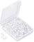 Lunpog 100 Pieces Clear Earring Backs, Silicone Earring Backs, Clear Soft Rubber Butterfly Earring Backs Stoppers Earnuts Clear Earring Studs for Women's DIY Jewelry Earrings Studs Supplies
