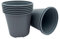 Bramley & Sage Lot de 20 pots de fleurs, en plastique, gris, 13 cm, 1 l (différentes quantités)